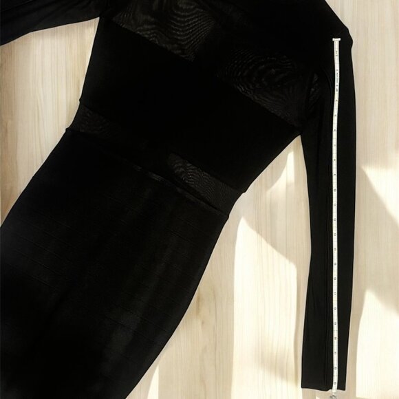 Marciano for Guess Black Long Sleeve Sheer Spandex Dress | Size Small (4/6) - Picture 10 of 10